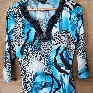 Susan Lawrence M 3/4 sleeve Blouse